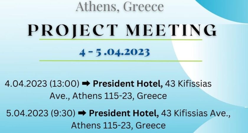 Final Project Meeting in Athens 4 – 5.04.2023
